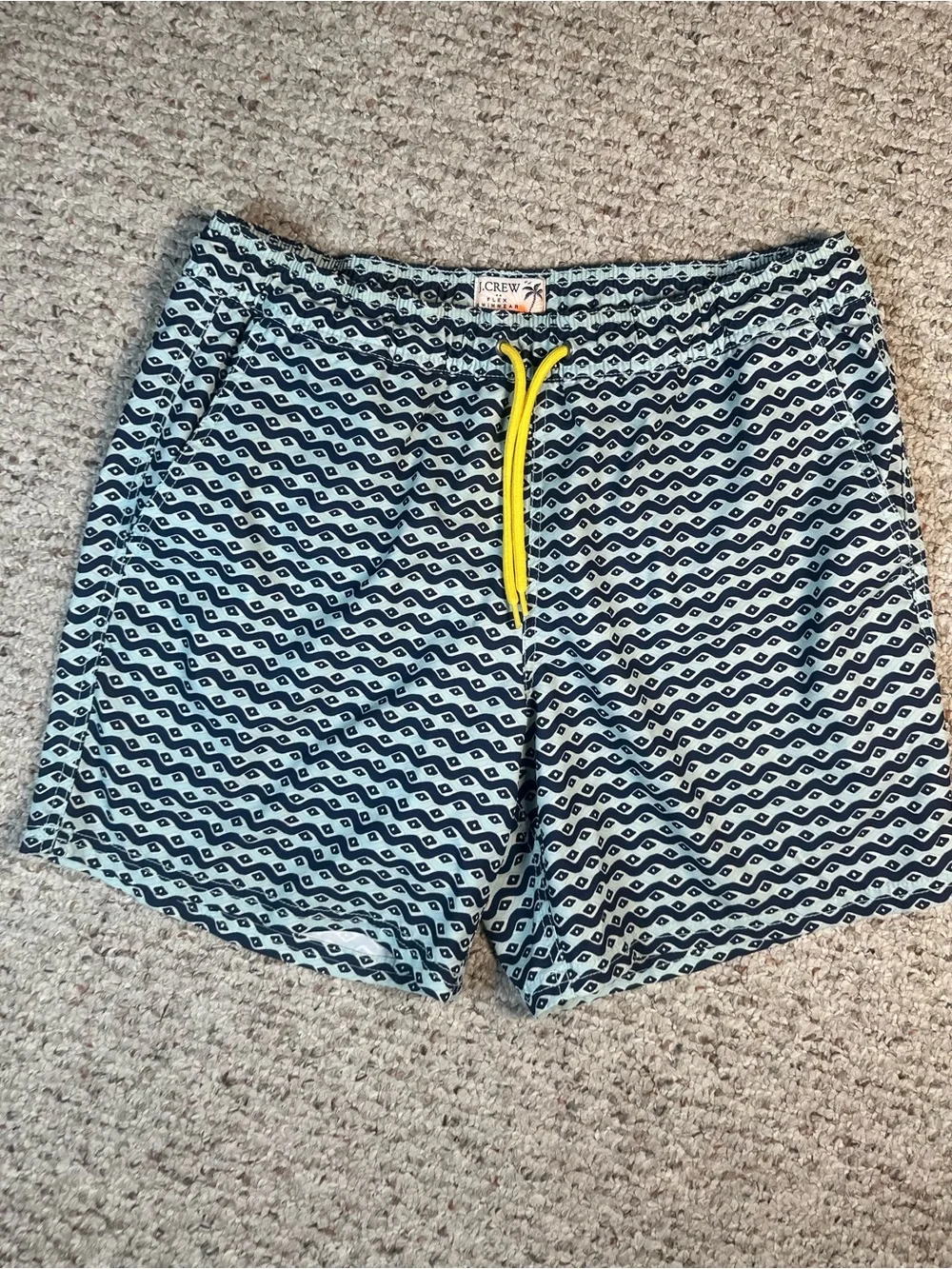 J. Crew Men’s Swimsuit Blue & Green Size Medium